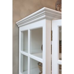CHIC ANTIQUE MARSEILLE VITRINESKAB M/8 LGER HVID - 220