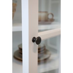 CHIC ANTIQUE MARSEILLE VITRINESKAB M/8 LGER HVID - 220