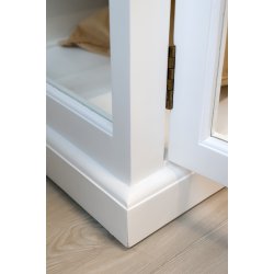 CHIC ANTIQUE MARSEILLE VITRINESKAB M/8 LGER HVID - 220