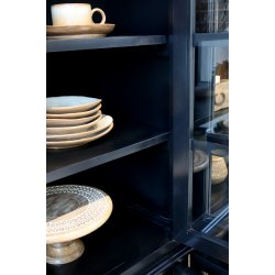 CHIC ANTIQUE MARSEILLE VITRINESKAB M/8 LGER SORT - 220