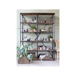 CHIC ANTIQUE FRANSK REOL M/ 5 TR�HYLDER - 200