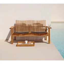 Cane-Line Amaze 2pers/ Sofa - Teak 145 