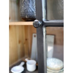 CHIC ANTIQUE VITRINESKAB M/2 GLASL�GER/2 SKUFFER - 200