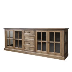 CHIC ANTIQUE MARSEILLE VITRINE M/4 LGER/4 SKUFFER - 220