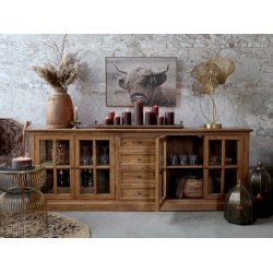 CHIC ANTIQUE MARSEILLE VITRINE M/4 LGER/4 SKUFFER - 220