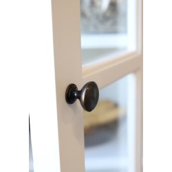 CHIC ANTIQUE MARSEILLE VITRINE/SKNK MED 4 LGER/4 SKUFFER HVID - 220