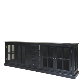 CHIC ANTIQUE MARSEILLE VITRINE/SKNK M/4 LGER SORT - 220