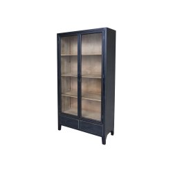 CHIC ANTIQUE VITRINESKAB M/GLASLGER/HYLDER - 195