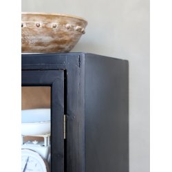 CHIC ANTIQUE VITRINESKAB M/GLASLGER/HYLDER - 195