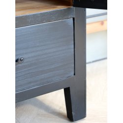 CHIC ANTIQUE VITRINESKAB M/GLASLGER/HYLDER - 195