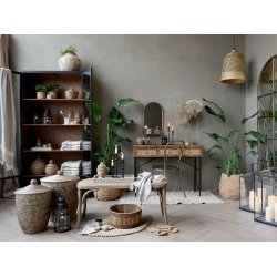 CHIC ANTIQUE VITRINESKAB M/GLASLGER/HYLDER - 195