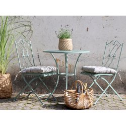 CHIC ANTIQUE CAFEST M/2 KLAPSTOLE/BORD ANTIQUE VERTE - 70