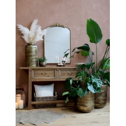 CHIC ANTIQUE MARSEILLE ANRETTERBORD M/ 2 SKUFFER NATUR - 150