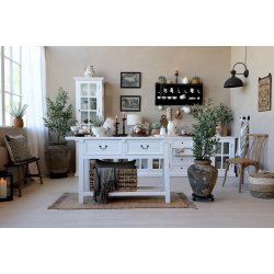 CHIC ANTIQUE MARSEILLE ANRETTERBORD M/2 SKUFFER HVID - 150