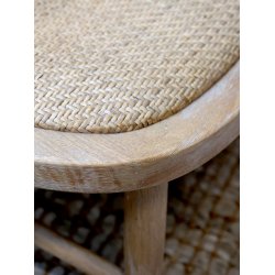 CHIC ANTIQUE LOUNGESTOL M/FLETS�DE/RYG NATUR - 78