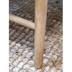 CHIC ANTIQUE LOUNGESTOL M/FLETS�DE/RYG NATUR - 78