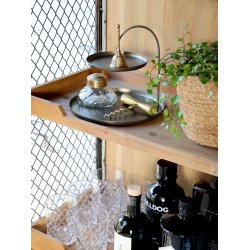 CHIC ANTIQUE BARSKAB M/HJUL ANTIQUE KUL - 116