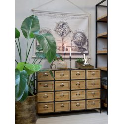 CHIC ANTIQUE KOMMODE M/16 SKUFFER - 119