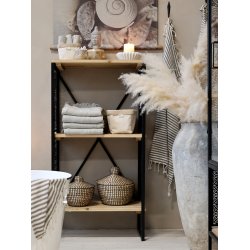 CHIC ANTIQUE VENCE REOL M/ 2 HYLDER ANTIQUE SORT - 113