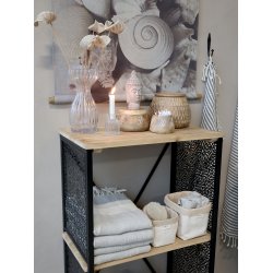 CHIC ANTIQUE VENCE REOL M/ 2 HYLDER ANTIQUE SORT - 113