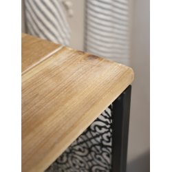 CHIC ANTIQUE VENCE REOL M/ 2 HYLDER ANTIQUE SORT - 113