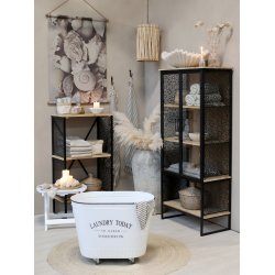 CHIC ANTIQUE VENCE VITRINESKAB M/ 4 HYLDER - 160