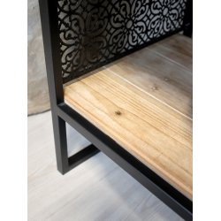 CHIC ANTIQUE VENCE VITRINESKAB M/ 4 HYLDER - 160