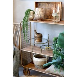 CHIC ANTIQUE VOGN P HJUL M/TRHYLDER - 114