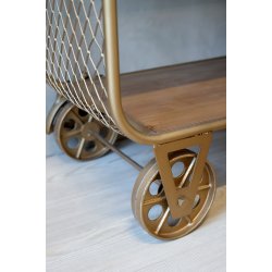 CHIC ANTIQUE VOGN P HJUL M/TRHYLDER - 114