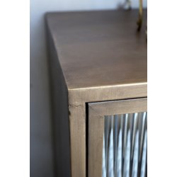 CHIC ANTIQUE VITRINESKAB M/1GLASLGE /3 KLAPLGER - 133,5