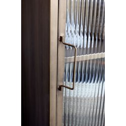 CHIC ANTIQUE VITRINESKAB M/1GLASLGE /3 KLAPLGER - 133,5