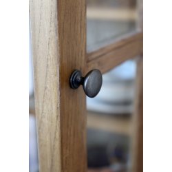 CHIC ANTIQUE MARSEILLE VITRINESKAB M/ 2 LGER / HYLDER BRUN - 196