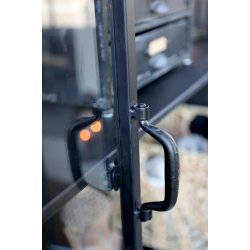 CHIC ANTIQUE VITRINESKAB M/3 GLASLGER/HYLDER SORT - 175