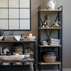 CHIC ANTIQUE VENCE REOL M/ 4 HYLDER ANTIQUE SORT - 168