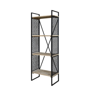 CHIC ANTIQUE VENCE REOL M/ 4 HYLDER ANTIQUE SORT - 168