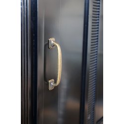 CHIC ANTIQUE MARSEILLE VITRINESKAB M/2 LGER/4 HYLDER SORT - 196