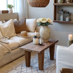 CHIC ANTIQUE SOFABORD - 90