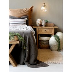 CHIC ANTIQUE SIDEBORD M/SKUFFE NATUR - 70