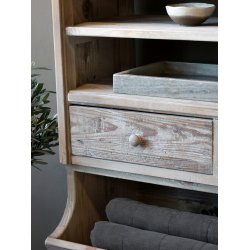 CHIC ANTIQUE REOL M/HYLDER OG SKUFFER NATUR - 220