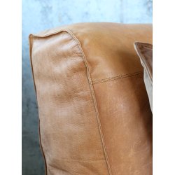 CHIC ANTIQUE LOUNGESTOL L�DER COGNAC - 103