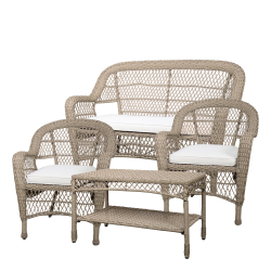 CHIC ANTIQUE HAVEST M/FLET BORD/SOFA 2 STOLE INKL HYNDE NATUR - 127