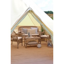 CHIC ANTIQUE HAVEST M/FLET BORD/SOFA 2 STOLE INKL HYNDE NATUR - 127