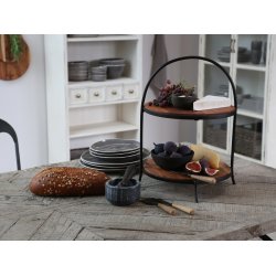 CHIC ANTIQUE SPISEBORD M/TRBORDPLADE - 180