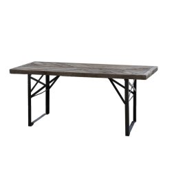 CHIC ANTIQUE SPISEBORD M/TRBORDPLADE - 180