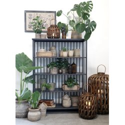 CHIC ANTIQUE REOL JERN M/4 HYLDER SORT - 132