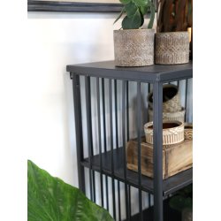 CHIC ANTIQUE REOL JERN M/4 HYLDER SORT - 132