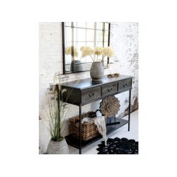 CHIC ANTIQUE KONSOLBORD M/3 SKUFFER SORT - 123