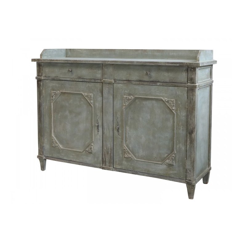 CHIC ANTIQUE KOMMODE M/LGER/2 SKUFFER ANTIQUE OPAL - 153