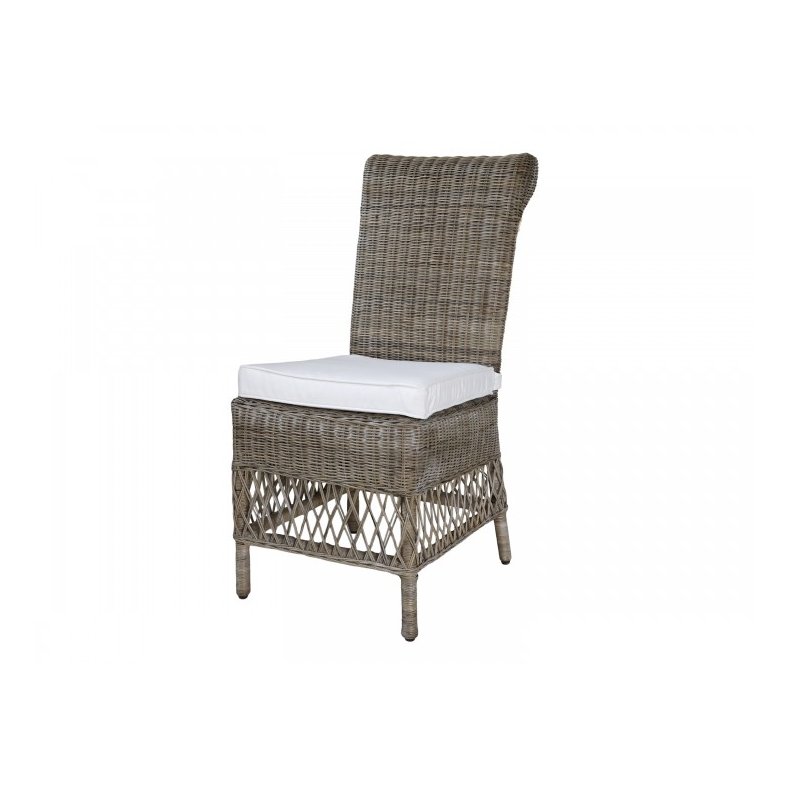 CHIC ANTIQUE GL. FRANSK SPISEBORDSSTOL FLET M/HYNDE - 100