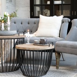 CHIC ANTIQUE FRANSK SOFA M./GR/HRSTOF - 110